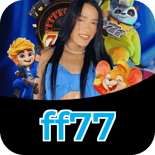 Interface do aplicativo ff77 mostrando jogos disponíveis no iOS e Android